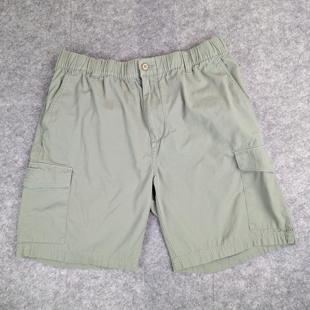 Tommy Bahama Green Cargo Shorts XL Survival Relaxed Fit Elastic Waist Drawstring